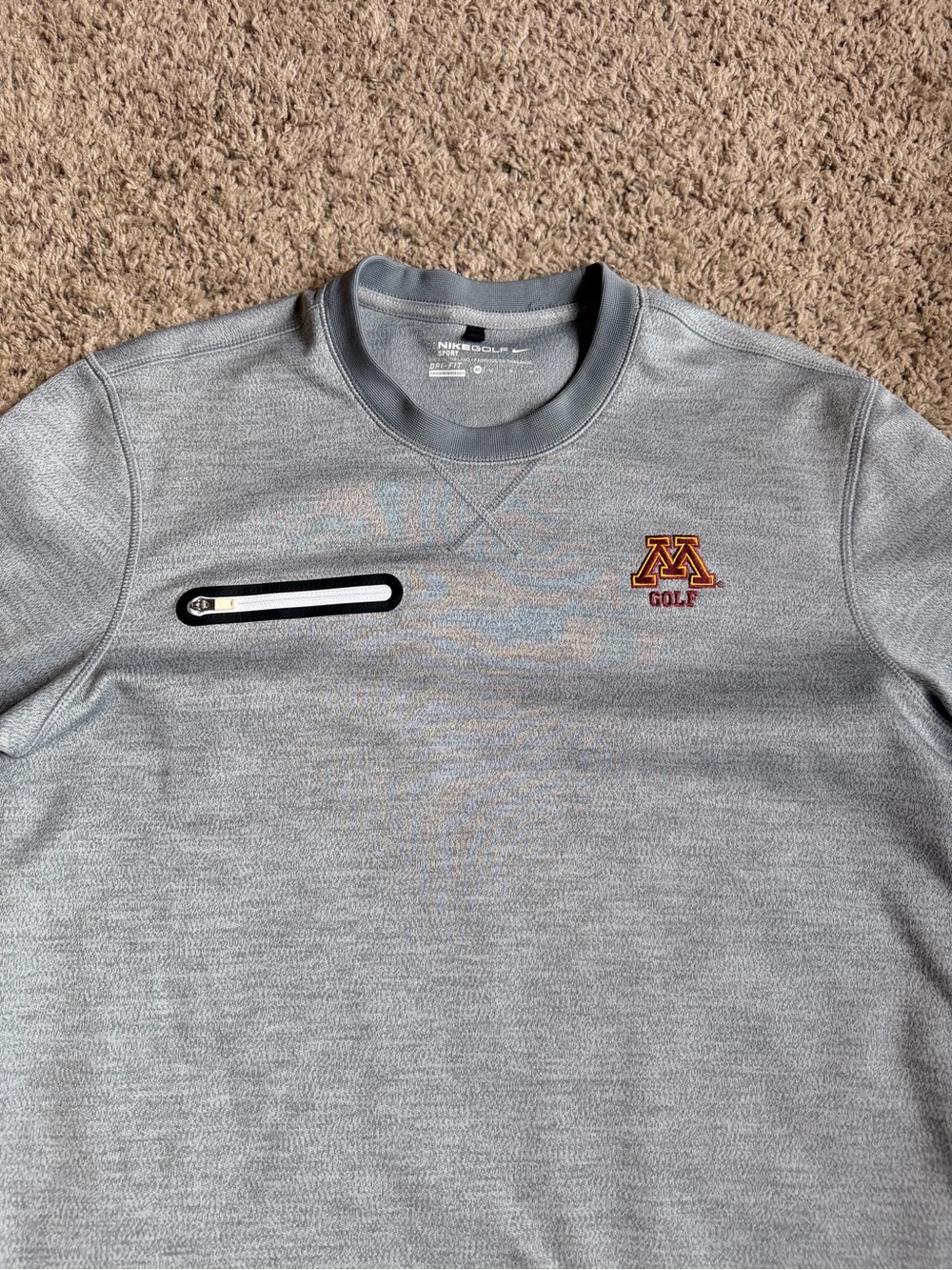 Nike Golf Minnesota Golden Gophers Pullover Crewneck Sweatshirt Medium